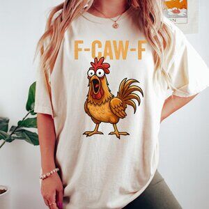F-Caw-F Shirt, Funny Sassy Raven Rooster Shirt, Gothic Bird Art T Shirt 134